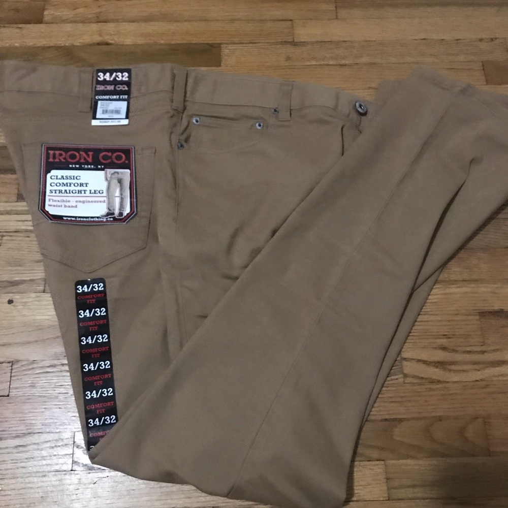 Iron Co khaki pants 34x32